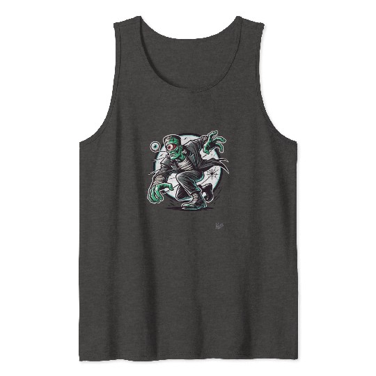 The Green One-Eyed Cyclops Monster Tank Tops