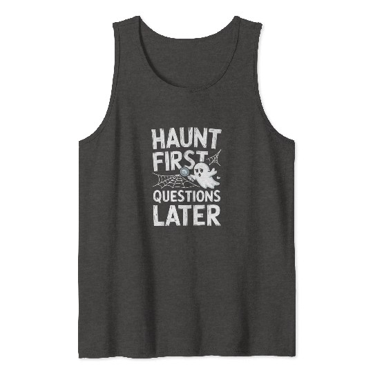 Paranormal Comedy Funny Ghost Humor Lighthearted Tank Tops