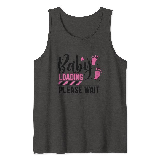 Baby loading babes women mother design newborn Tank Tops