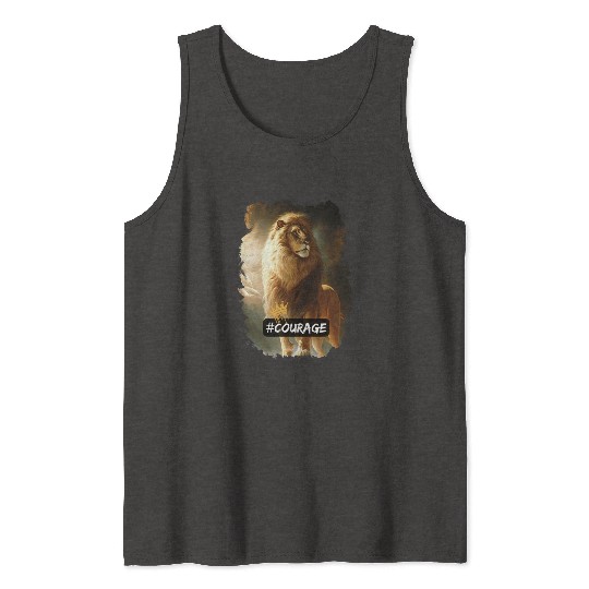 lion of judah - courage Tank Tops