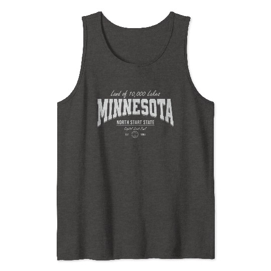 Minnesota Land of 10,000 Lakes Tank Tops