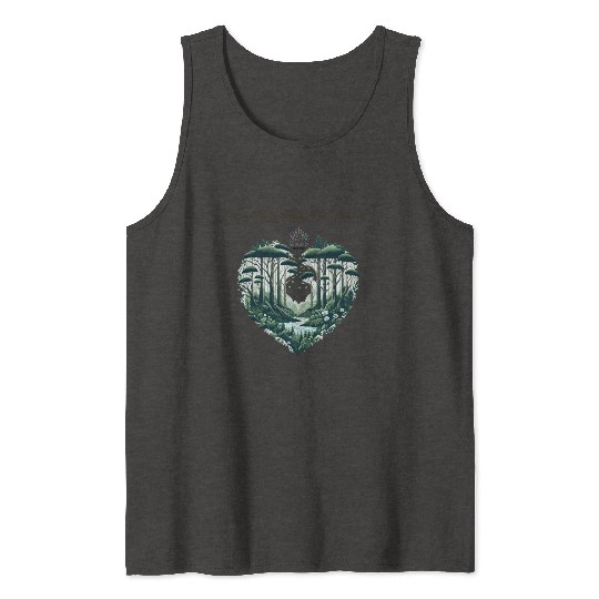 Evergreen Nature Lover Art Tank Tops