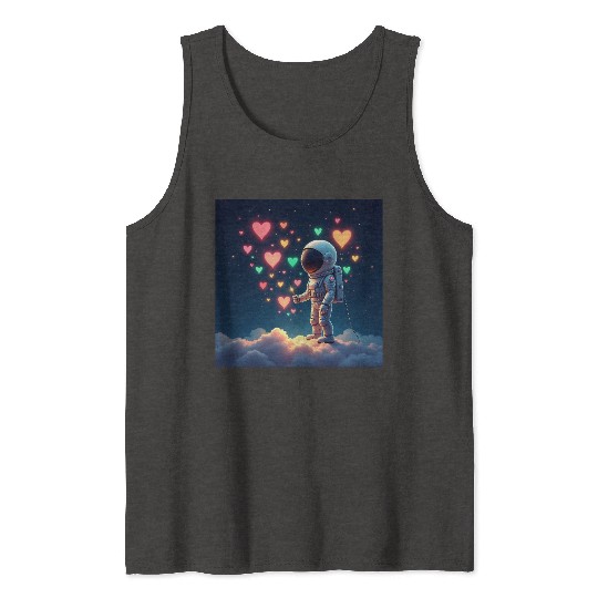 Astronauts are full of love Tank Tops