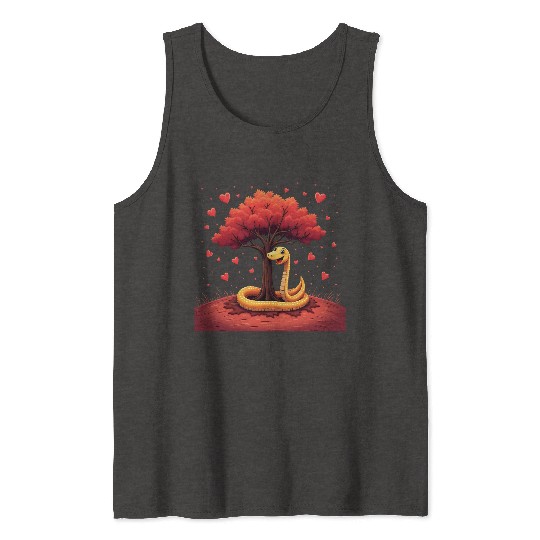 I love my snake heart tree Tank Tops