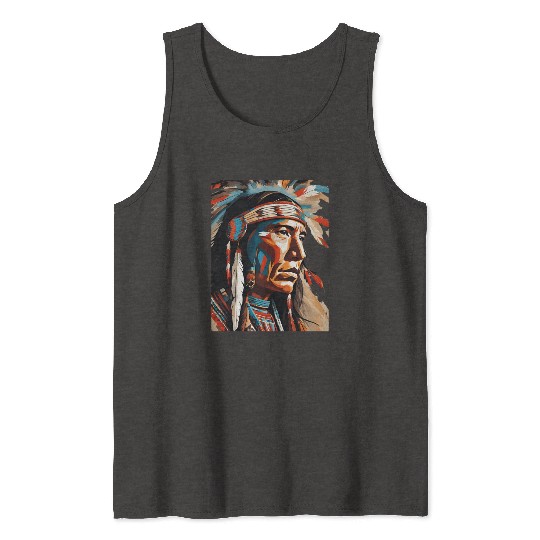 Native American Chief Tank Tops