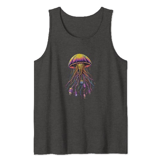 Electric Jellyfish Tank Tops