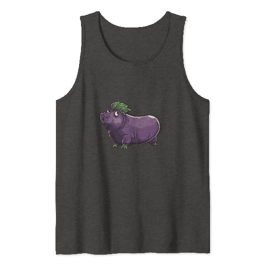 Hip Eggplant Tank Tops