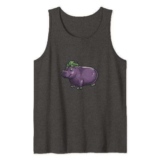 Hip Eggplant Tank Tops