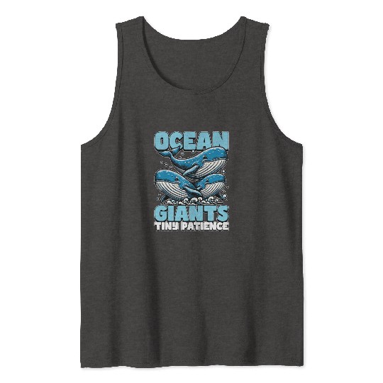 Whale Watching Ocean Giants Tiny Marine Animal Tank Tops