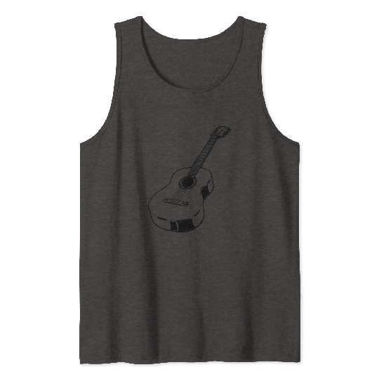 Realistic Acoustic Guitar Tank Tops