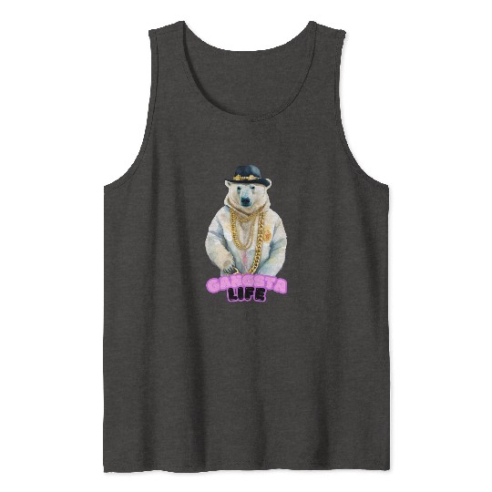 Gangsta Life Polar Bear Tank Tops