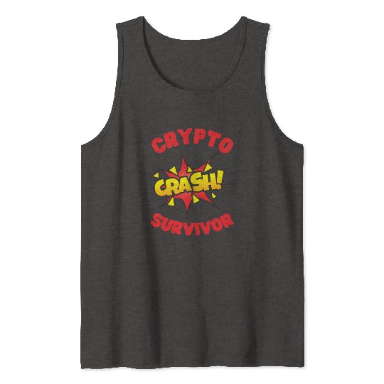 CRYPTO crash survivor Tank Tops