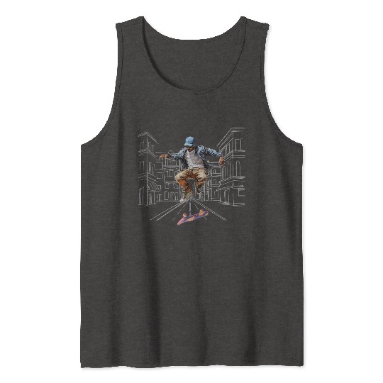 skateboarding Tank Tops