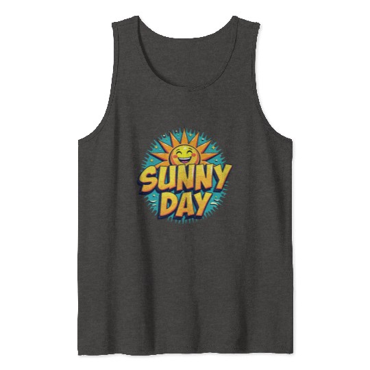 Sunny Day Sun Summer Vacation Tank Tops
