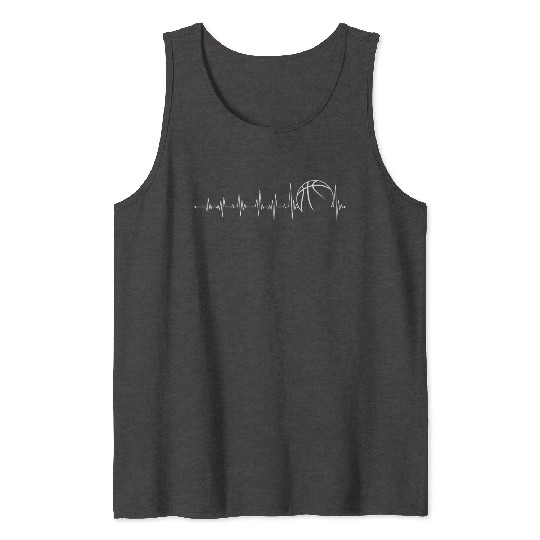 Heartbeat basketball Tank Tops