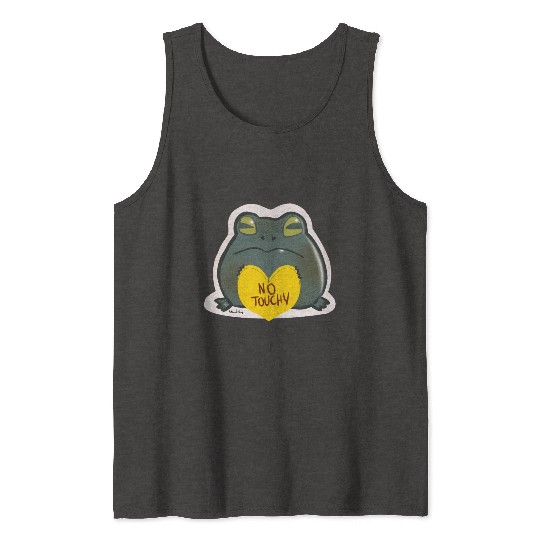 NO Touchy! Grumpy toad. Tank Tops