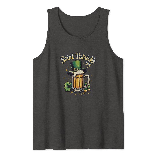 St Patrick`s Day Beer Tank Tops