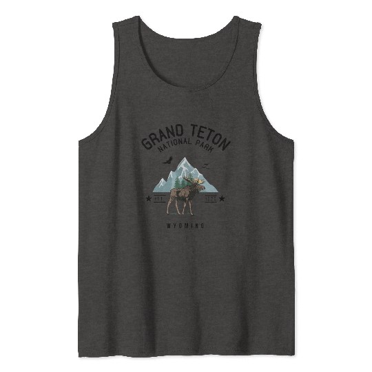 Grand Teton National Park Est. 1929 Wyoming Tank Tops
