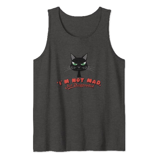 Cat "I'm Not Angry" Tank Tops