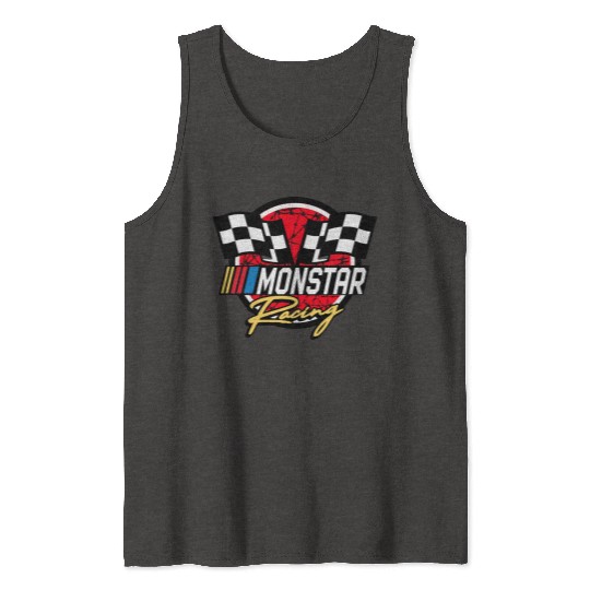 monstar racing barbed wire Tank Tops