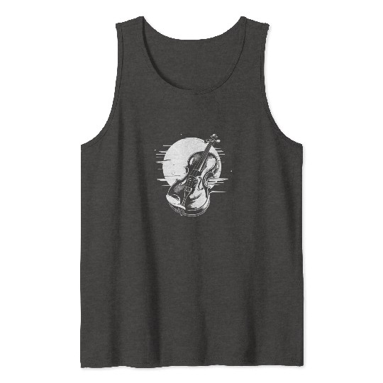 Violin Graphic Tank Tops