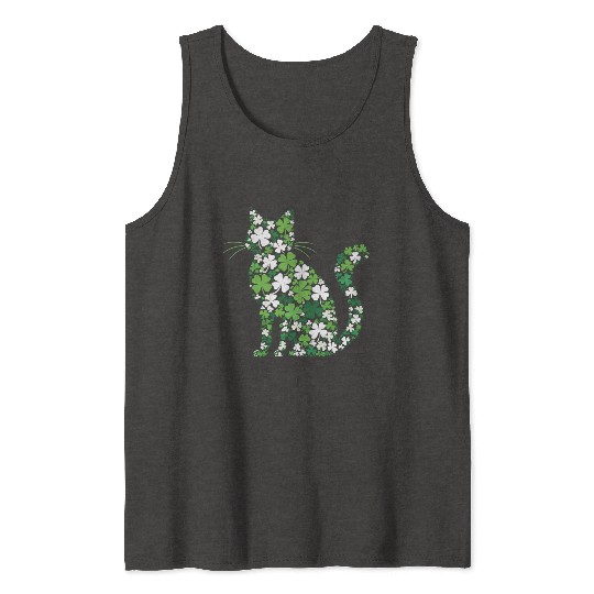 Catrick's Day – Lucky Cat Celebration Tank Tops