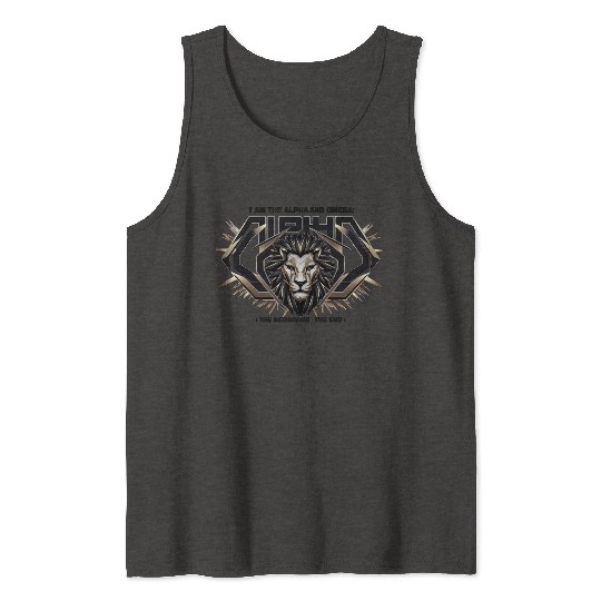 The Eternal King: Alpha & Omega Tank Tops