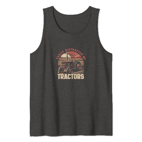 Tractor Love: The Heart of Farming Tank Tops