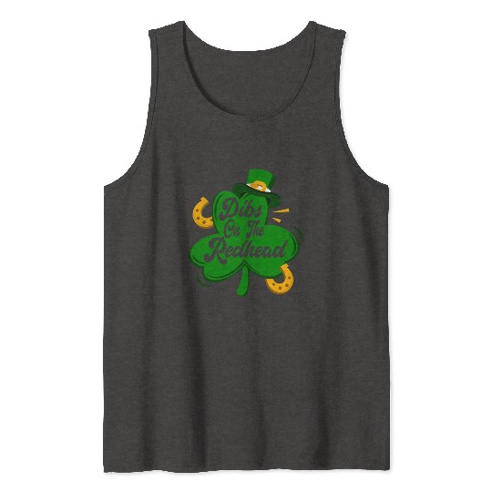 Dibs On The Redhead Funny St Patricks Day Drinking Tank Tops