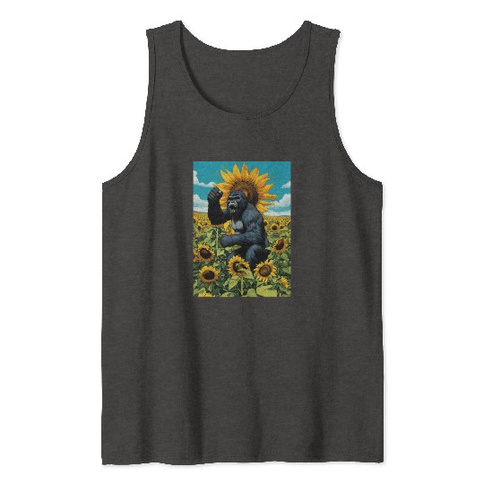 Wild gorilla spirit. Tank Tops