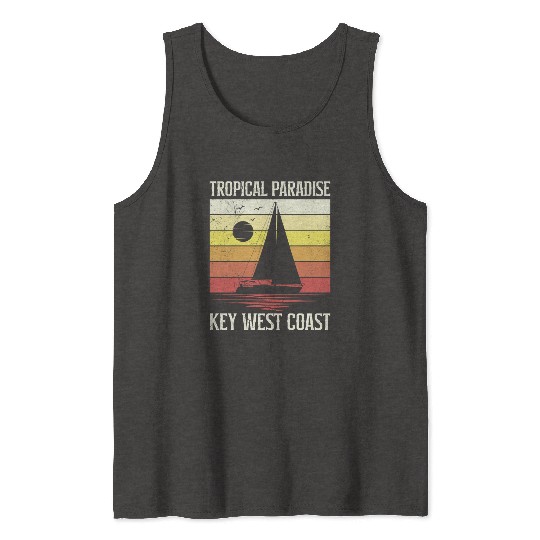 Florida TROPICAL PARADISE KEY-WEST COAST Tank Tops