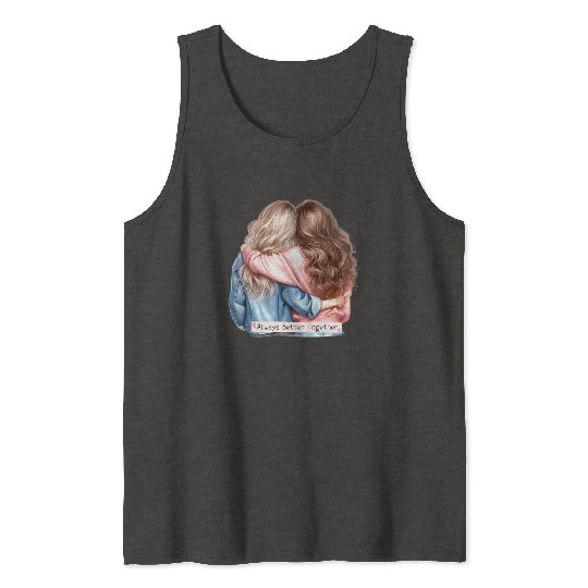 Always Better Together Best Friends BFF Friendship Tank Tops