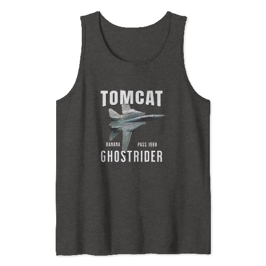 F-14 TOMCAT Infamous Banana Pass USS America Tank Tops