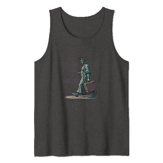 Funny Statue of Liberty USA America Sarcasm Tank Tops
