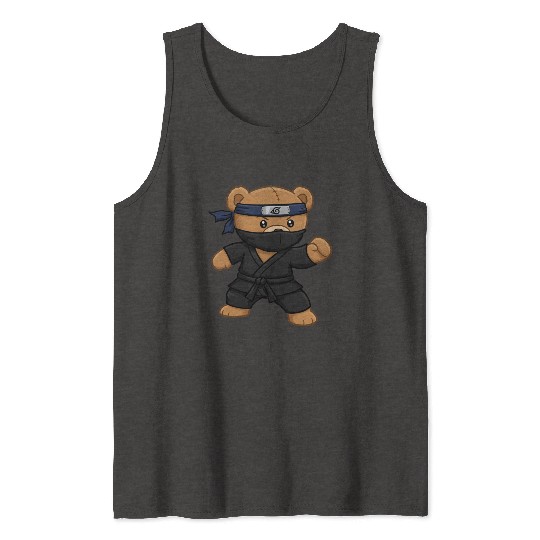 Teddy bear ninja Tank Tops