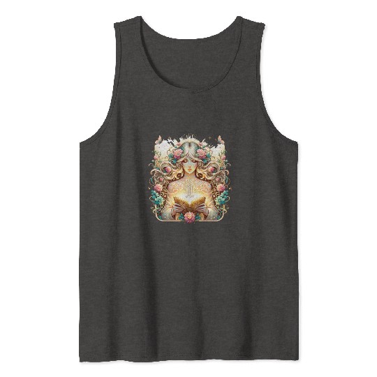 Virgo - Starlit Goddess of Purity Tank Tops