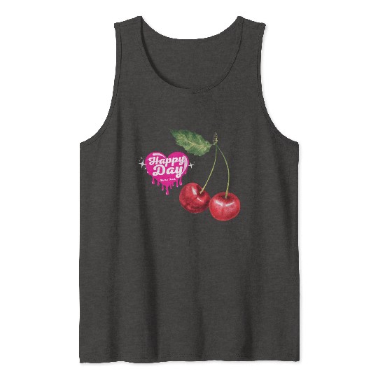 Happy Cherry Day Tank Tops