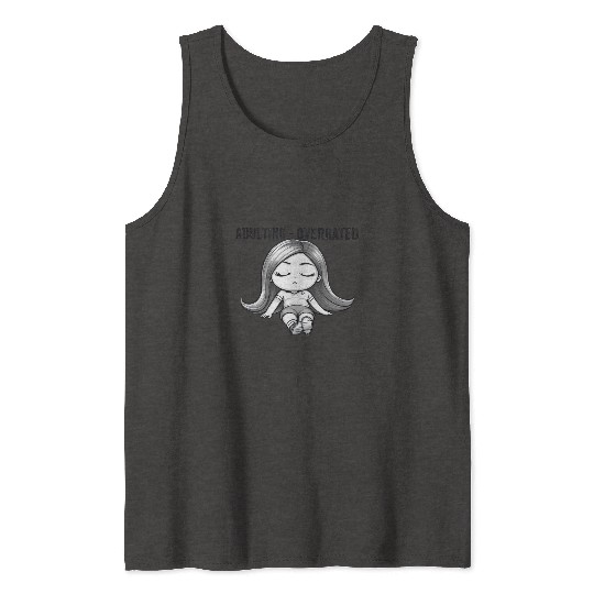 Adulting Overrated Tank Tops