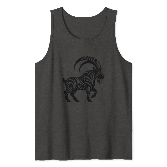 Wild Capricorn Tattoo Tank Tops