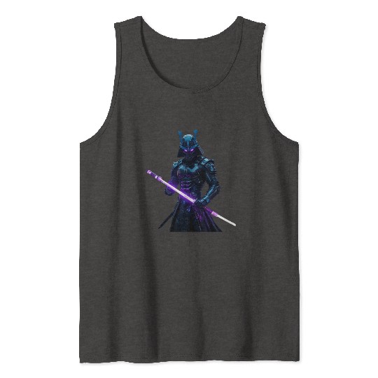 Cyberpunk City Samurai new style Tank Tops