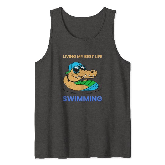 Living My Best Life Swimming Tank Tops