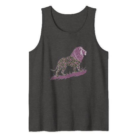 Star of David Pattern 1 Lion of Judah Tank Tops