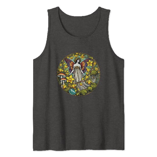 Vintage Spring Nature Fairy Tank Tops