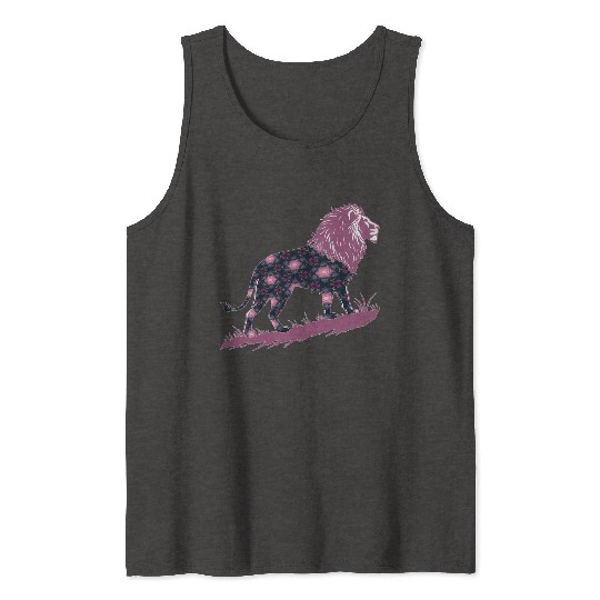 Star of David Pattern 20 Lion of Judah Tank Tops