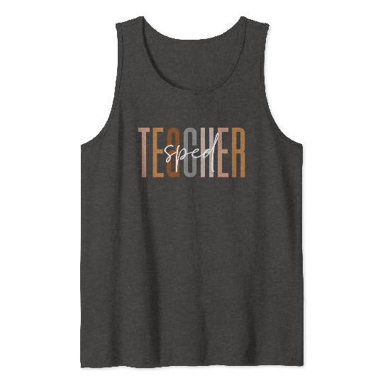 Sped Teacher Squad Crew Funny Special Education Tank Tops