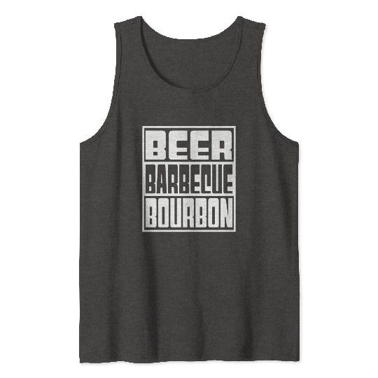 Beer Barbeque Bourbon Tank Tops