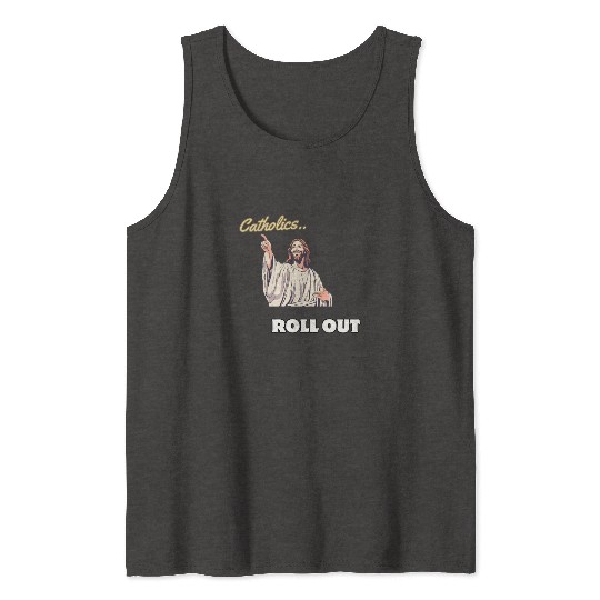 Catholics Roll Out- Jesus Transformer Tank Tops
