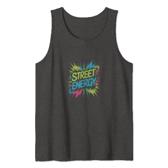 Urban Graffiti Burst Tank Tops