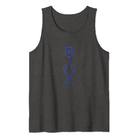 Bird looks funny annoyed tired angry frustrated Tank Tops