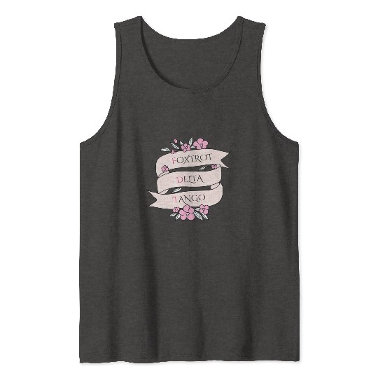 Foxtrot Delta Tango - Floral Subtle FDT Tank Tops